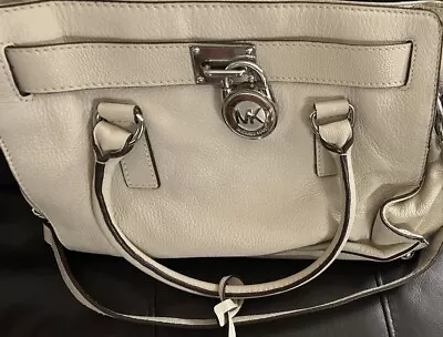 MICHAEL KORS Hamilton Satchel Hand/Shoulder Bag/2way Bag Off-White • $70