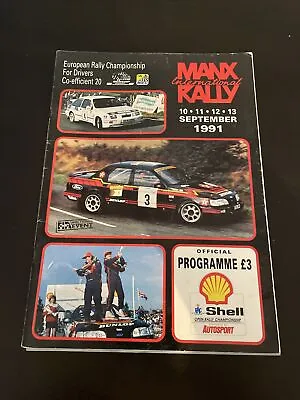 Manx International Rally September 1991 Official Programme European Rally Champ • £29.99