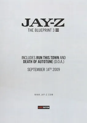 Jay Z - The Blueprint 3 - Full Size Magazine Advert • £5.99
