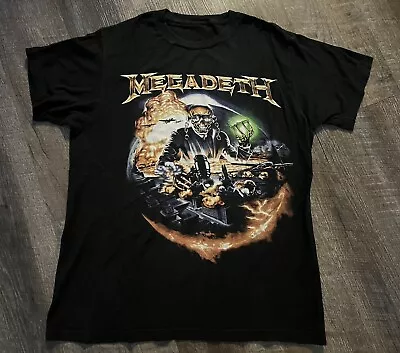 Megadeth 2015 Skeleton Graphic T-Shirt By Tultex (S) • $10