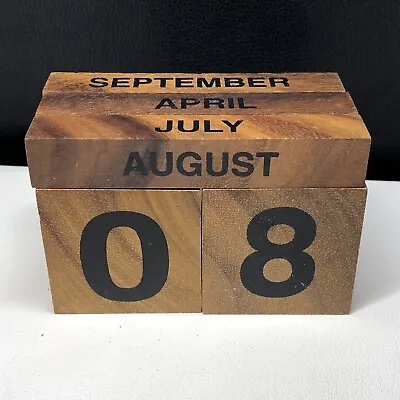 £9.99 • Buy Wooden Calendar Blocks [See Description] (E4)