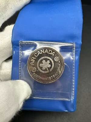 1976 Air Canada .999 Silver Medal - 30th Anniversary Of Flight Montreal/London • $42.85