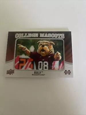 2012 Upper Deck College Mascots Manufactured Bully (Mississippi) #CM-28 Patch • $24.99