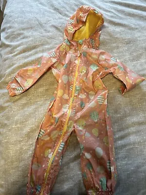 Girls Puddle Suit 12-18 Months • £10