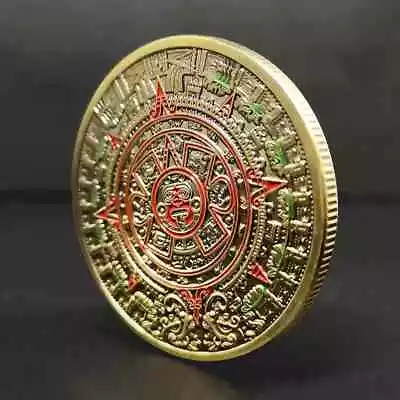 Quetzalcoatl's Legacy: Aztec Golden Dragon Calendar Mysterious Collectibles Cra • $29.99