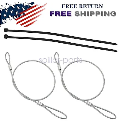 2X New Emergency Hood Release Cable Kit For Corvette C4 1984-1996 RP604802 • $15.85