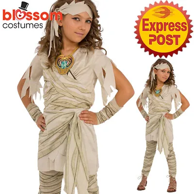 CK1787 Girls Undead Diva Mummy Egyptian Cleopatra Fancy Dress Costume Halloween • $31.05