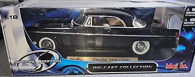 Maisto 1:18 1956 Chrysler 300B Coupe Car Black Diecast Model Special Edition New • $39.99