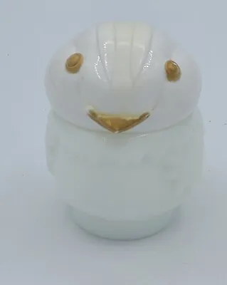 Vintage Avon Snow Bird Cream Sachet Empty Glass Bottle Decanter Owl • $3.48