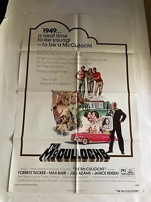 1975 The McCullochs 1-Sheet Movie Poster Forrest Tucker Julie Adams Max Baer Jr • $0.99