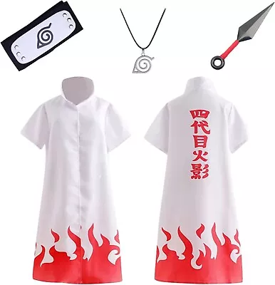 Naruto Minato Namikaze QAQ-COSPLAY Ninja Cosplay Costume For Kids Adults MEDIUM • $25