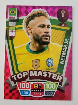 $40.49 • Buy 2022 FIFA World Cup Panini Adrenalyn XL Neymar Jr Top Master RARE Brazil #3