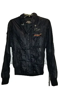 Vintage 80s Style Auto California Carrera Design Synthwave Racing Jacket - XS • $79.99
