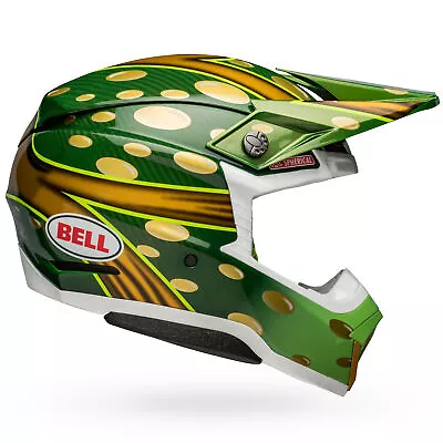 Bell Moto-10 Spherical Helmet McGrath Replica 22 Gloss Gold/Green Large • $919.95