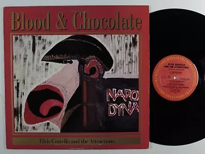 ELVIS COSTELLO & THE ATTRACTIONS Blood & Chocolate COLUMBIA LP VG++ M • $8
