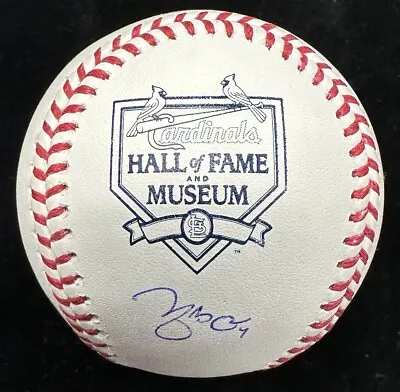 Yadier Molina Signed Cardinals HOF Museum Logo Baseball MLB Holo • $599.99