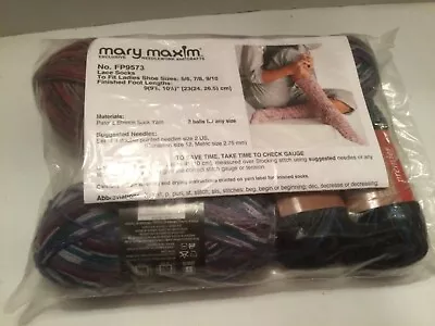 Mary Maxim Assorted 5 Skeins Of Sock Yarn New • $17.95