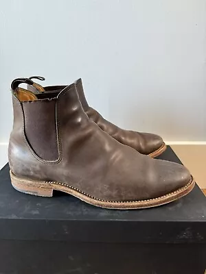 Viberg Port Vitello Calf Leather Color 1071 Chelsea Boots Size 9 41464 • $300