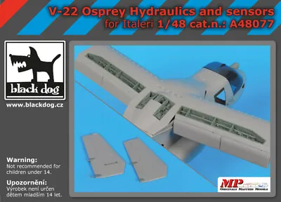 $23.60 • Buy Black Dog 1/48 Bell Boeing V-22 Osprey Hydraulics & Sensors For Italeri Kits