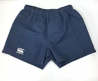 Canterbury Navy Blue Rugby Shorts Youth Kid Children's W26 Large • £10