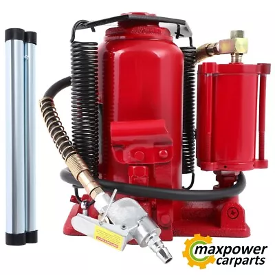 For 20 Ton Air Hydraulic Bottle Jack Heavy Duty Pneumatic Max Pressure 220 PSI • $95.19