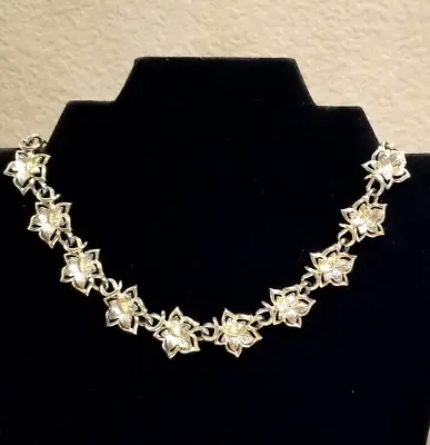 **Vintage Coro Gold Tone Leaves Necklace** • $9.99