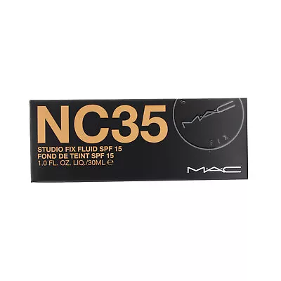 MAC Studio Fix Fluid Foundation SPF15 NC35 1 Oz (Slightly Dented Box) • $30.99