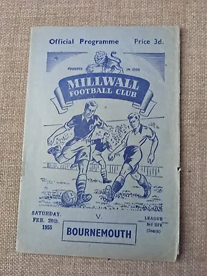 Millwall V Bournemouth 1954/55. • £4.99