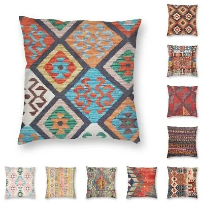 Vintage Turkish Boho Kilim Ethnic Art Modern Pillow Cover Home Decoration • $7.58