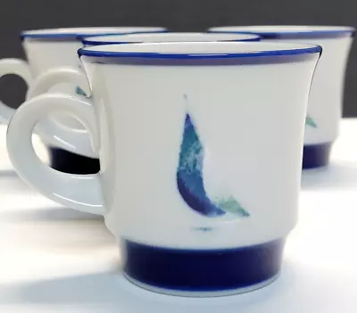 £22.96 • Buy 4 Noritake Sailboat Running Free Tea Cup Coffee Mug Dinnerware Set Japan