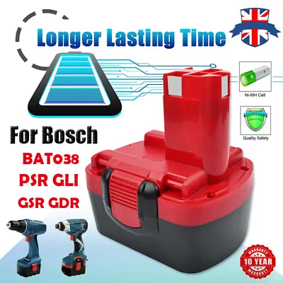 £15.99 • Buy 4.0Ah NIMH For Bosch 14.4V Battery BAT038 BAT041 2607335533 PSR GSR GLI PSR1440