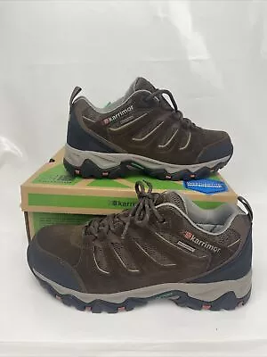 Mount Low Men's Waterproof Walking Shoes Size UK7.5 Dynagrip Sole Brown M31 • £22.44