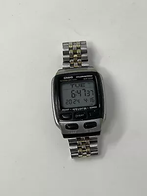 VINTAGE Casio Illuminator 2524 DB-37H Data Bank Watch Multi Lingual - WORKS! • $19.99