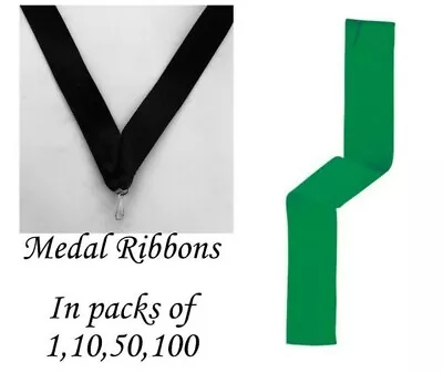 Green Medal Ribbons With Clip Woven In Packs Of 11050100 • £38.83