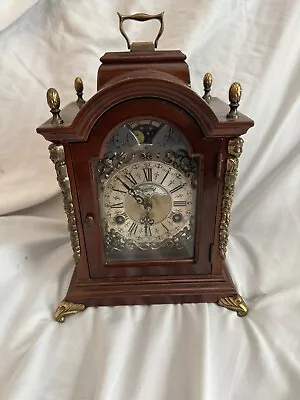 Vintage Wuba Warmink 8-day Moon Phase Movement Mantle Clock Very Clean • $124.99