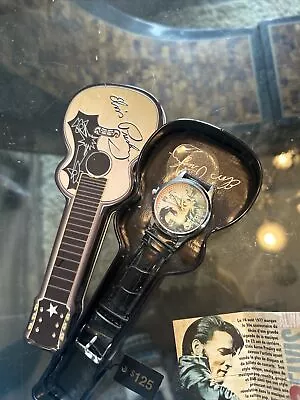 Elvis Presley 30th Anniversary Commemorative Watch In Metal Guitar Tin 2007 New • $20