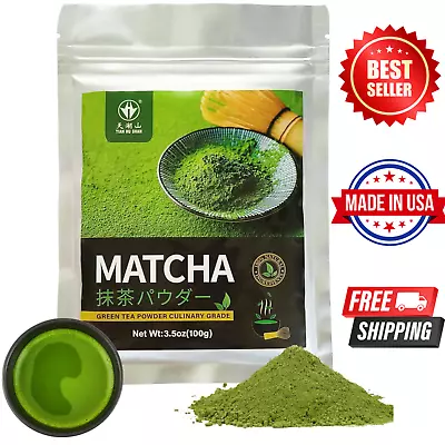 ✅100% USDA Organic Matcha Green Tea Powder✅ Pure Japanese Culinary Grade✅ 100g • $13.50