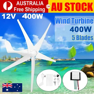 400W DC 12V Wind Turbine Generator Kit Controller Regulator Home Industry Power • $198.89