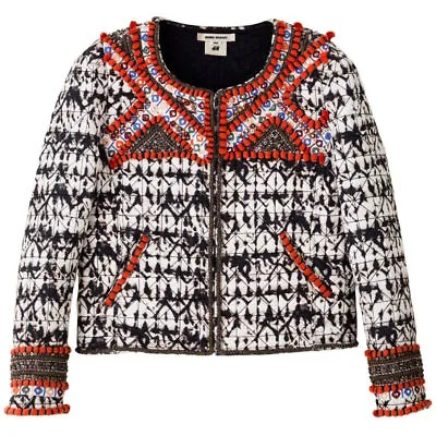 ISABEL MARANT Pour H&M Embellished Embroidered Beaded Jacket Size 2 / 32 / XS • $399