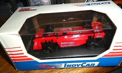 Rare Red BUDWEISER BEER Racing Champions 1/43 INDY CAR RUBBER TIRES BOX 5K MADE • $49