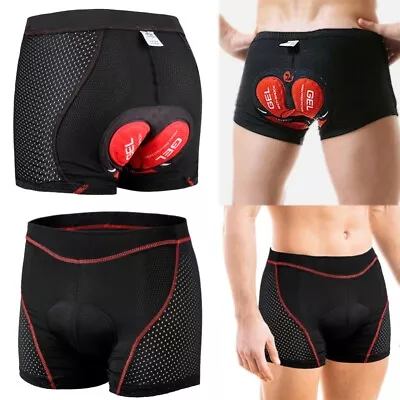 Breathable Cycling Shorts Cycling Underwear 5D Gel Pad Shockproof Bike Underpant • $13.65