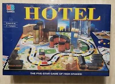 Vintage Hotel Board Game Brand New Sealed Box 2001 MB Games Hasbro Very Rare VGC • £150