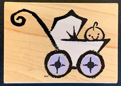 All Night Media Michel & Co Baby Carriage Rubber Stamp • $4.99
