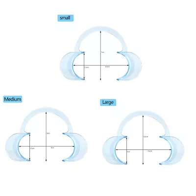 10pcs Disposable Teeth Mouth Opener Cheek Dental Clear C Type Retractor Trans UK • £8.88