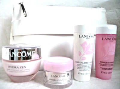 £49.95 • Buy LANCOME Hydra Zen Set 50ml Day + Night 15ml + Galatee Tonique Confort + Bag New