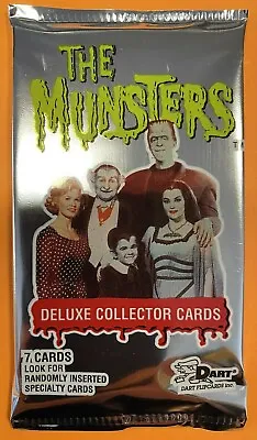 1996 Dart The Munsters Factory Sealed 7 Card Trading Card Pack  • $7.99