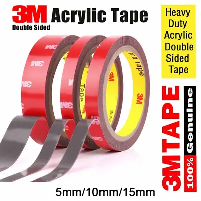 3M Strong Permanent Double Sided Super Sticky Versatile Roll Tape For Vehicle AU • $5.99