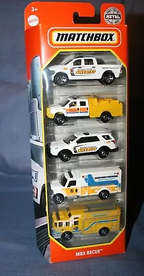 Matchbox 5-Pack RECUE Rescue 15 Ram 1500 F550 16 Interceptor Ambulance Haz-Mat • $19.99