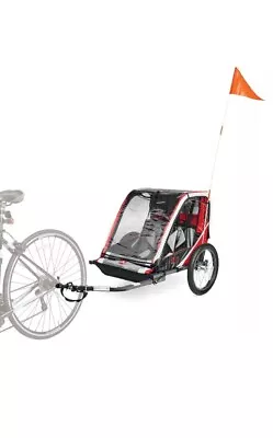 Allen Sports Deluxe Steel 2-Child Bicycle Bike Trailer Model T2 Red Brand New • $74.99