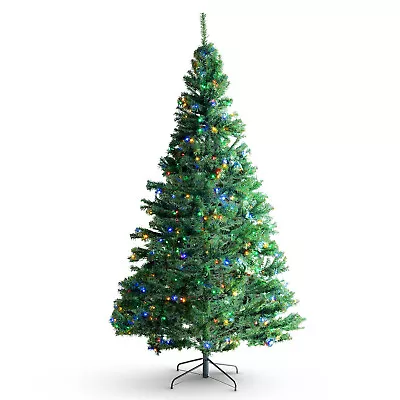 VEVOR 6.5FT Christmas Tree With 450 Multi-Color LED Lights 1227 Branch Tips • $97.99